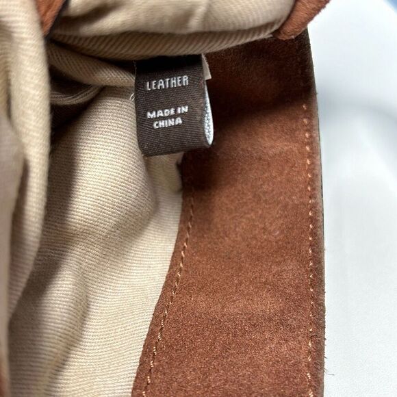 Frye Leather Ring Tote Shoulder Hobo Purse Cognac Brown Like New! - Picture 7 of 14